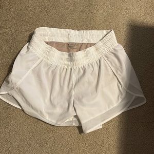 Athleta Mesh Racer Run Shorts